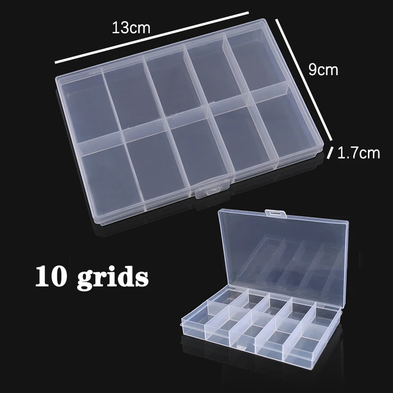 Transparent Multi Grid Jewelry Organizer Box With Grids