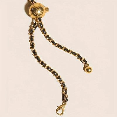 Quilted Chain Waist Bag with Detachable Strap Signature - WO2MEN