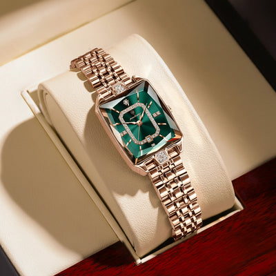 Artisan Square Dial Wristwatch with Diamond Accents - WO2MEN