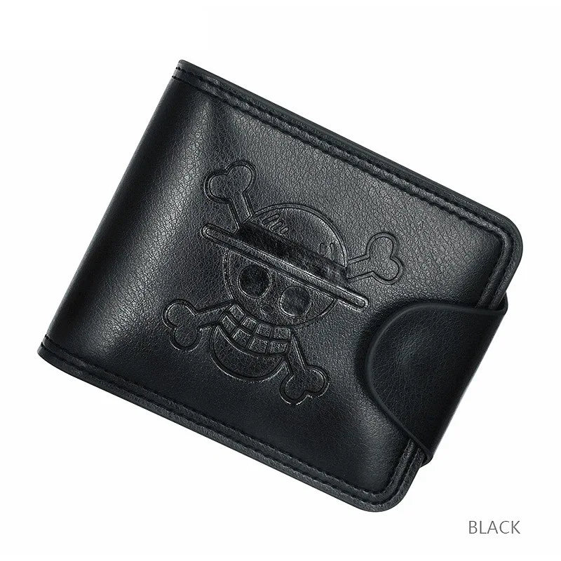 Skull Crest Bifold Wallet With Card Slot Organization