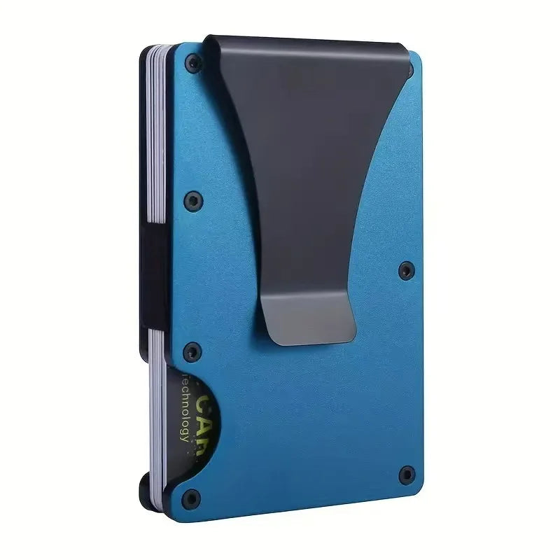Slim Front Pocket Wallet With RFID Block And Money Clip