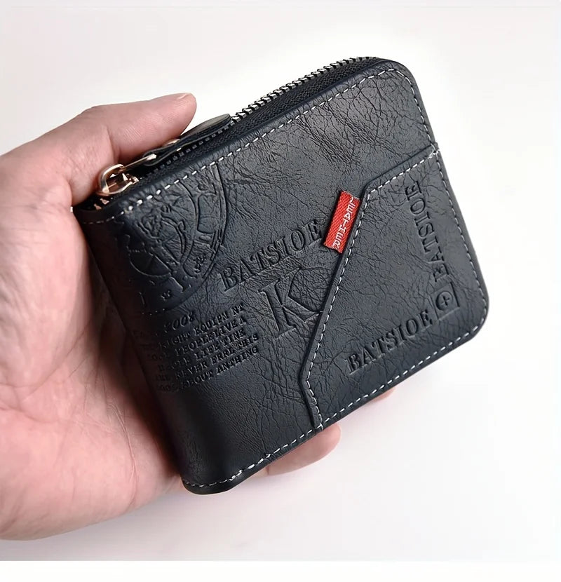 Compact Zip Around Coin Wallet With Card Slots Daily