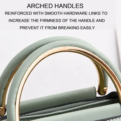 Premium Arched Handle Crossbody Bag in Soft Silhouette - WO2MEN