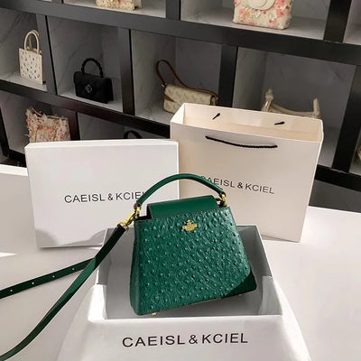 Dot Texture Bucket Bag With Elegant Silhouette Form - WO2MEN