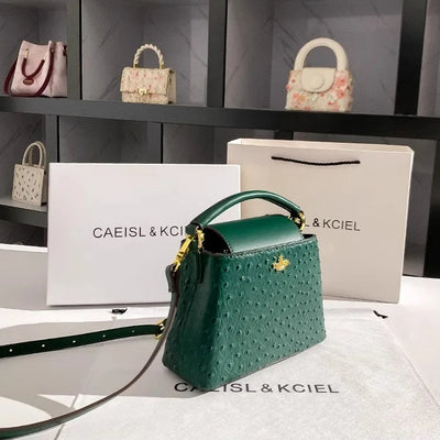 Dot Texture Bucket Bag With Elegant Silhouette Form - WO2MEN