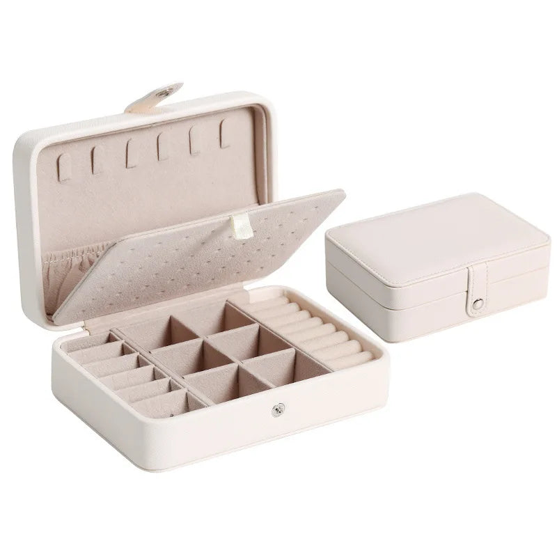 Travel Jewelry Organizer Box With Removable Dividers