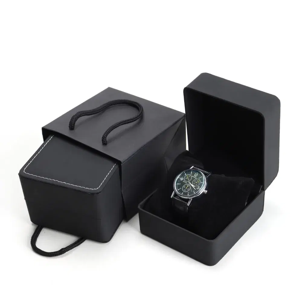Watch Box, PU Leather, Black Case — view 2