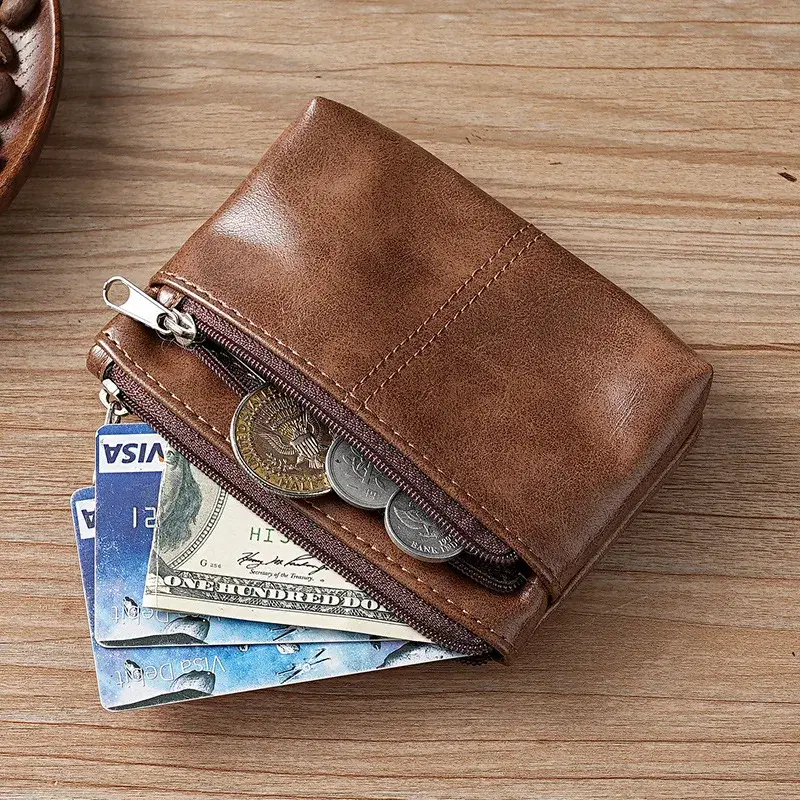 Leather Coin Purse Mini Wallet — view 2