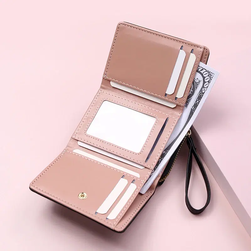 Women's PU Tri-Fold Wallet Pattern — view 3