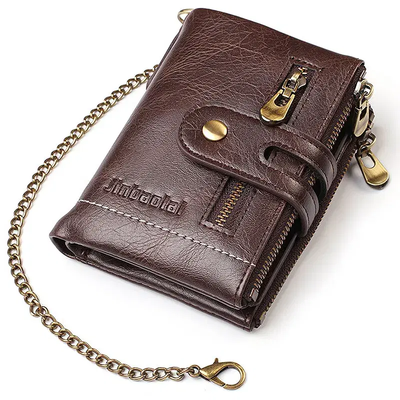 Men's PU Leather Wallet With Chain — view 2