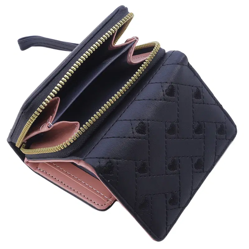 Women's PU Tri-Fold Wallet Pattern — view 2