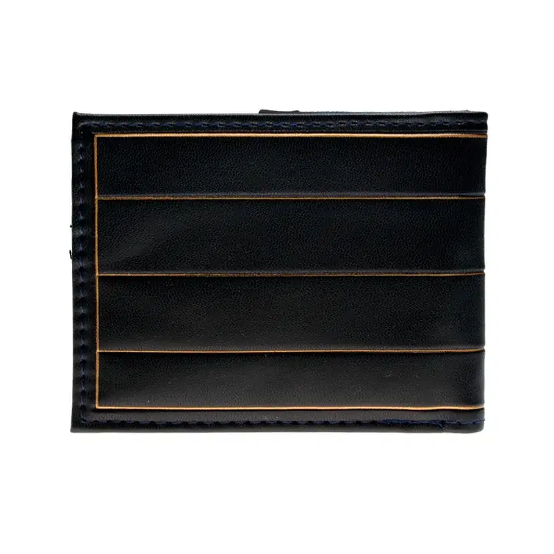 Men's PU Leather Card Wallet Blue — view 3