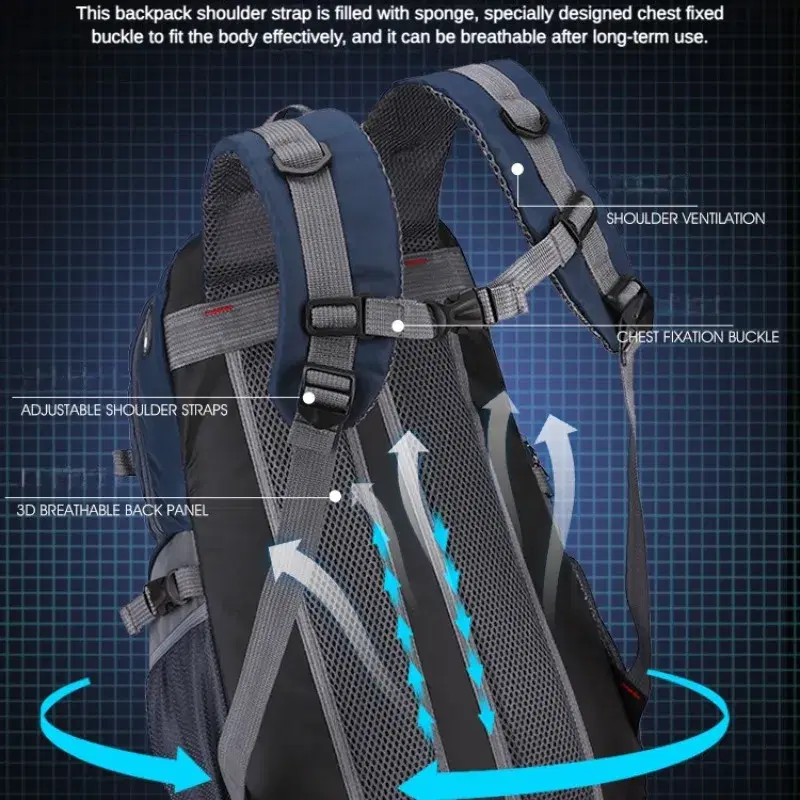 Backpack Oxford Fabric 40L Hiking — view 4