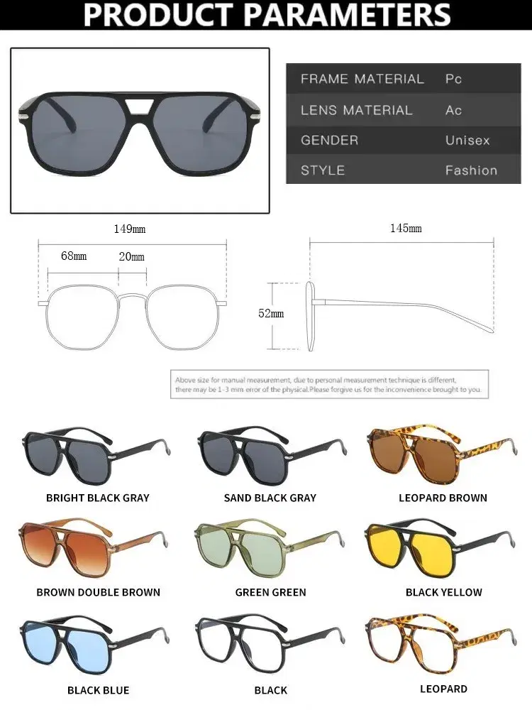 Square Rivet Sunglasses, Tortoise — view 4
