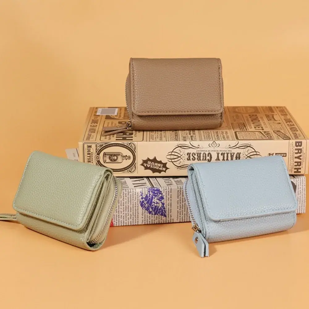 Mini Leather Wallet With Zipper — view 4