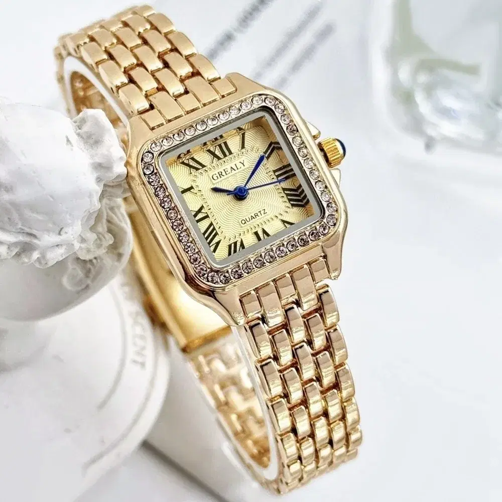Two-Tone Square Quartz Wristwatch — view 3