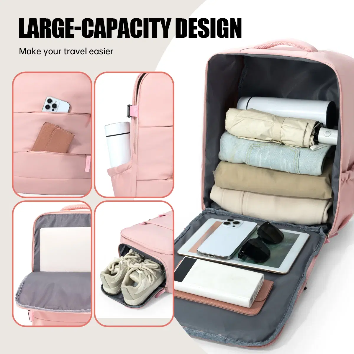 Cross-Border Travel Backpack Nylon — view 3