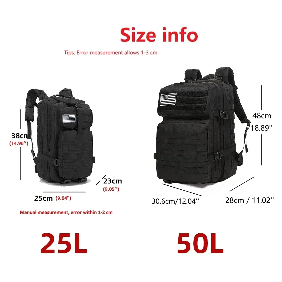 Molle Tactical Backpack 25L/50L — view 2