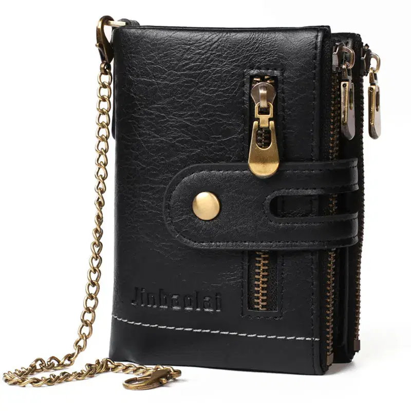 Men's PU Leather Wallet With Chain — view 4