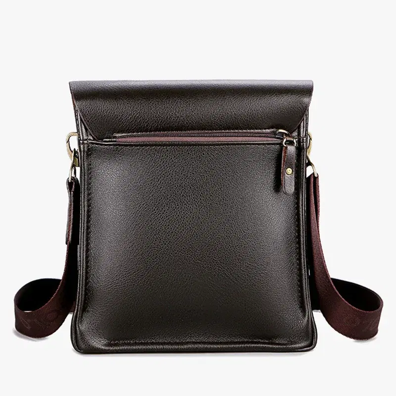 Mens Leather Crossbody Shoulder Bag — view 2