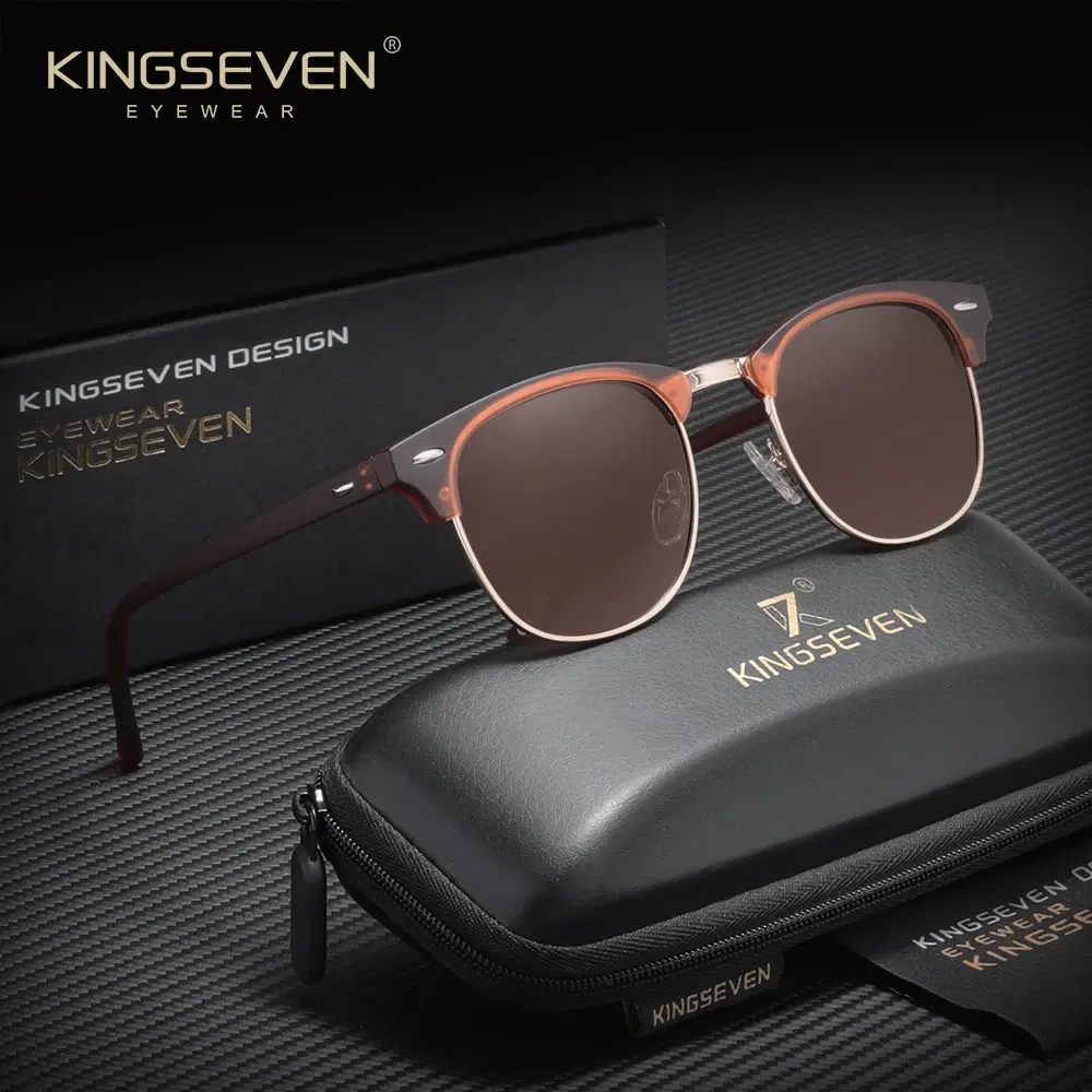 Women Round Sunglasses Gold Rim — view 2
