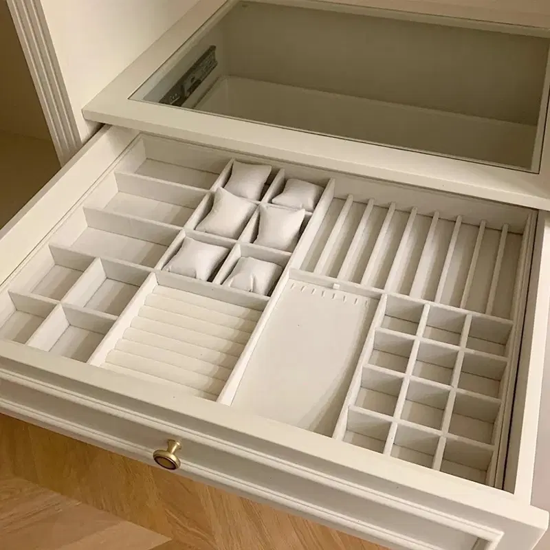 Velvet Jewelry Organizer Tray Beige — view 4