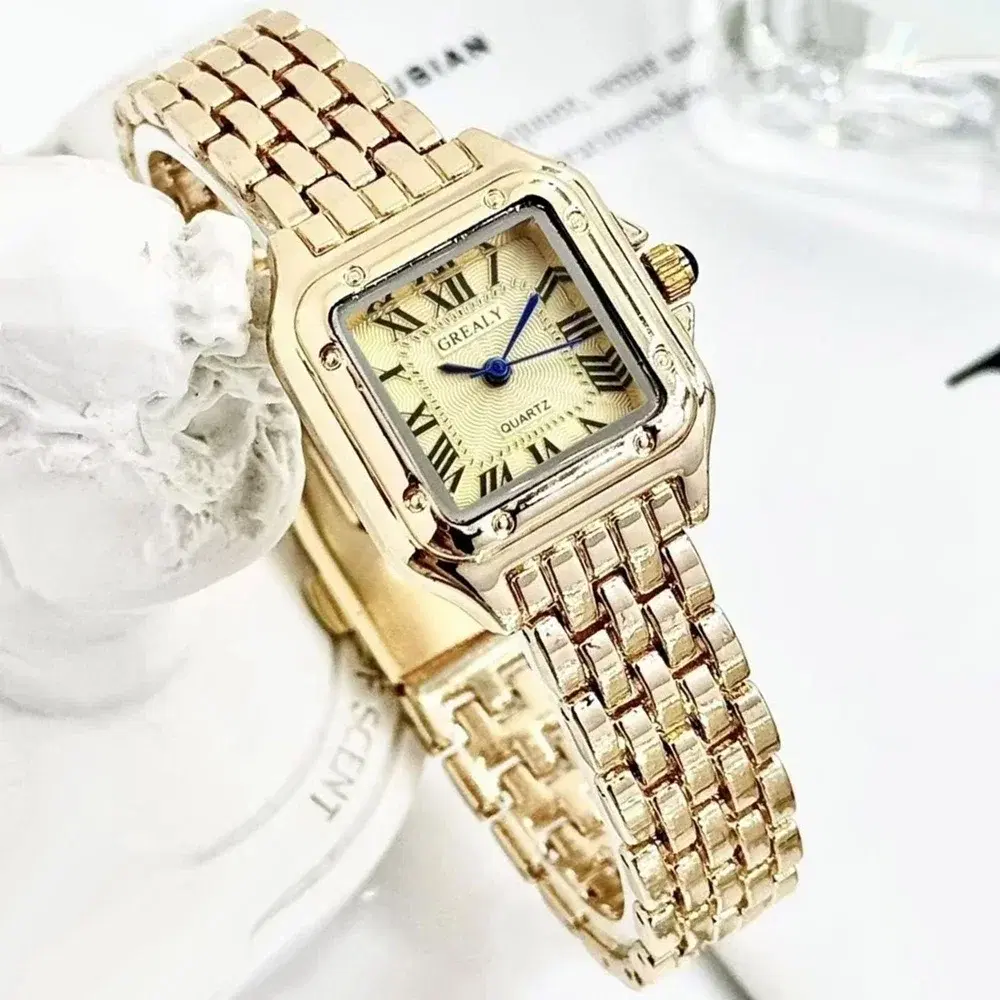 Two-Tone Square Quartz Wristwatch — view 4