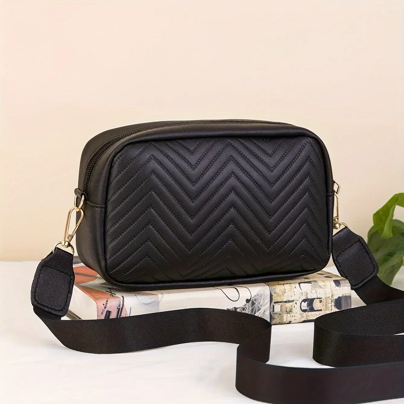 Mini Quilted Crossbody Wallet Bag — view 3