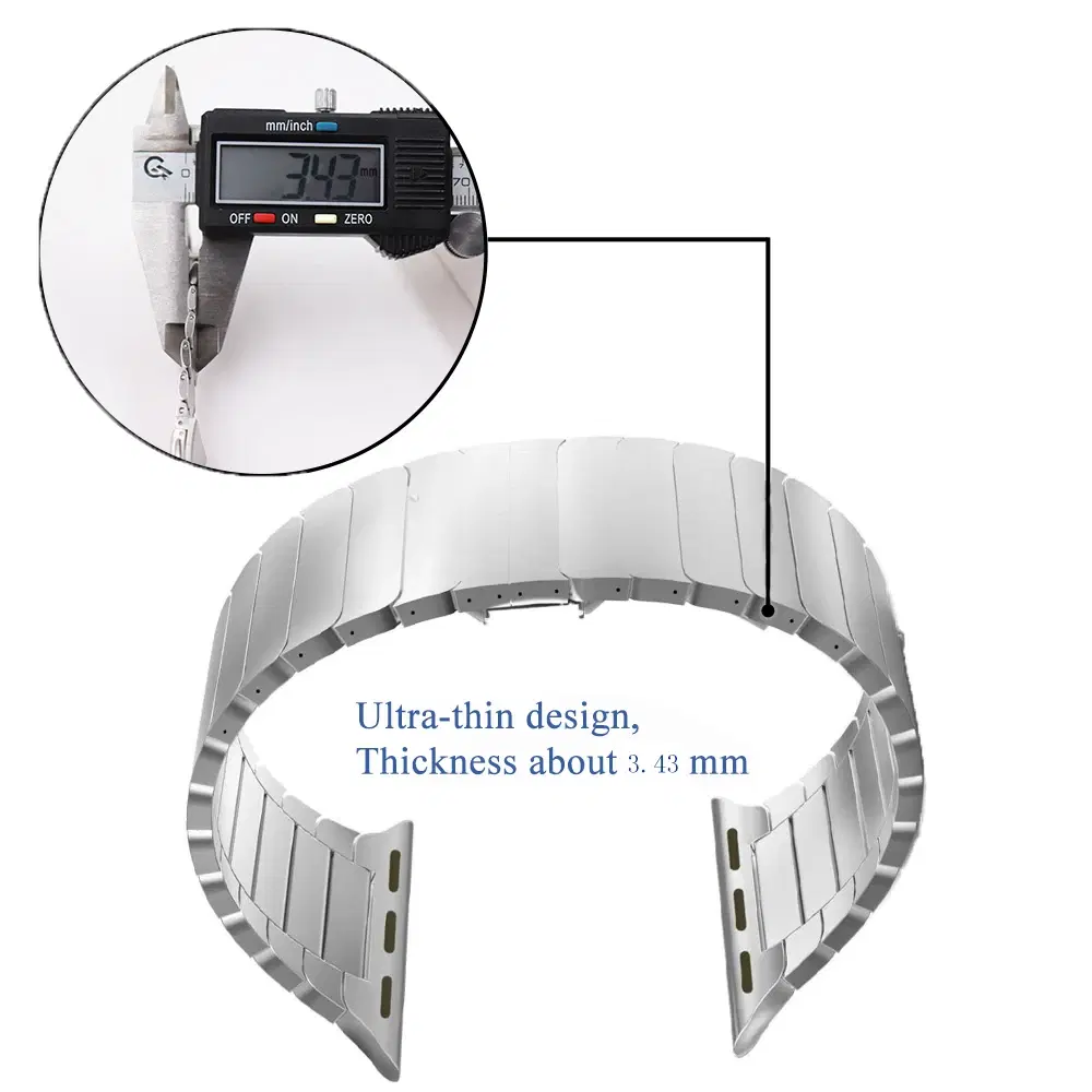 Stainless Steel Watch Band Link — view 4