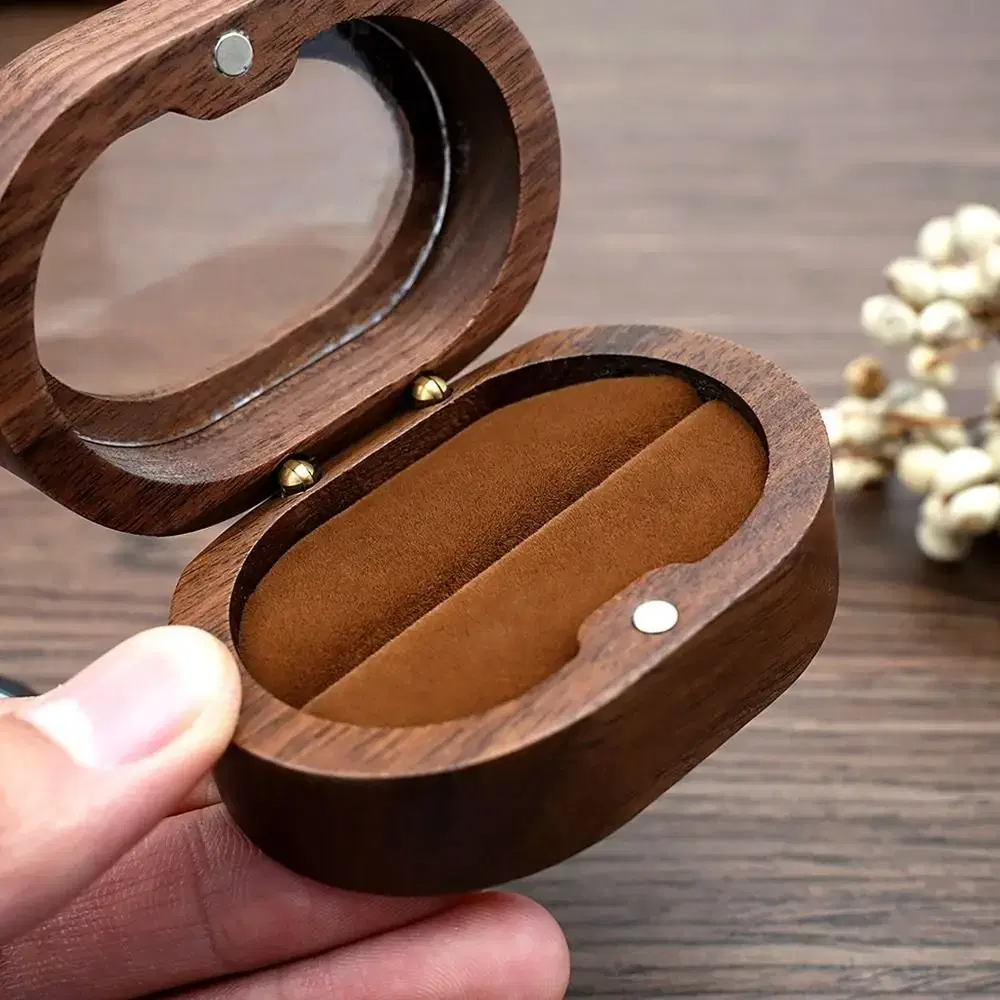 Oval Wooden Jewelry Box Set Of 4 — view 4