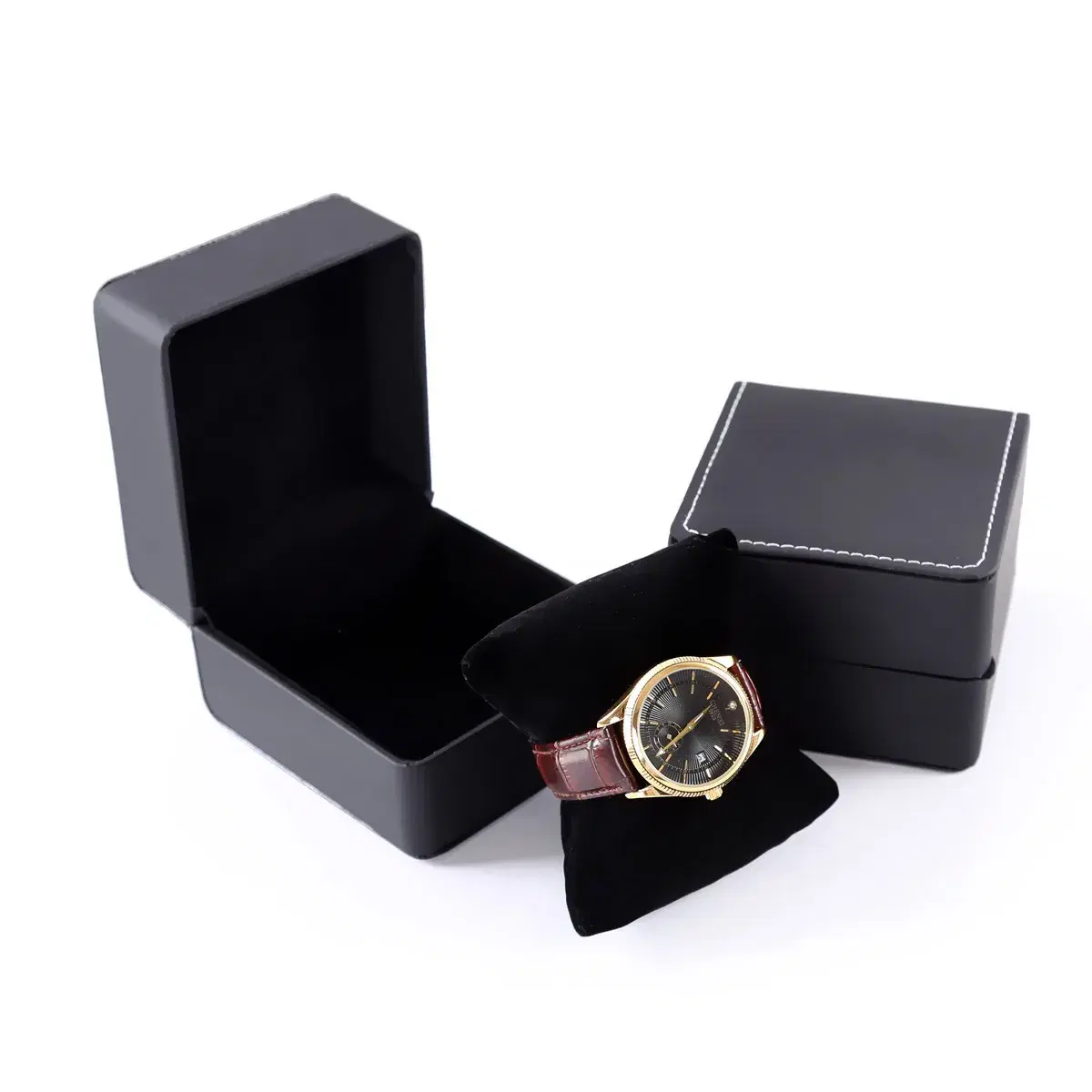 Watch Box, PU Leather, Black Case — view 4