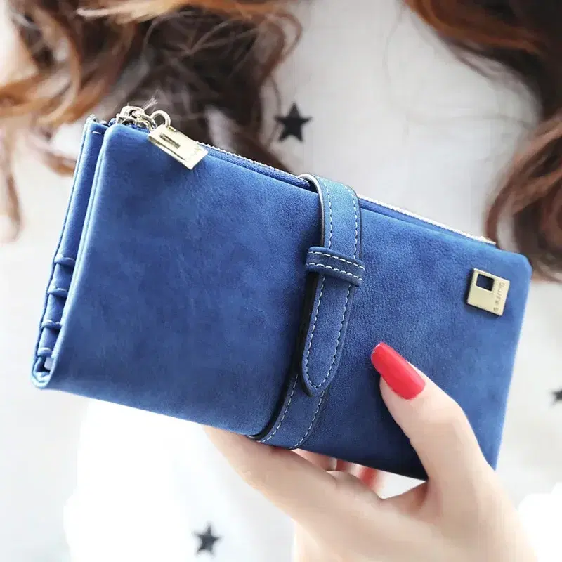 Long PU Leather Wallet for Women