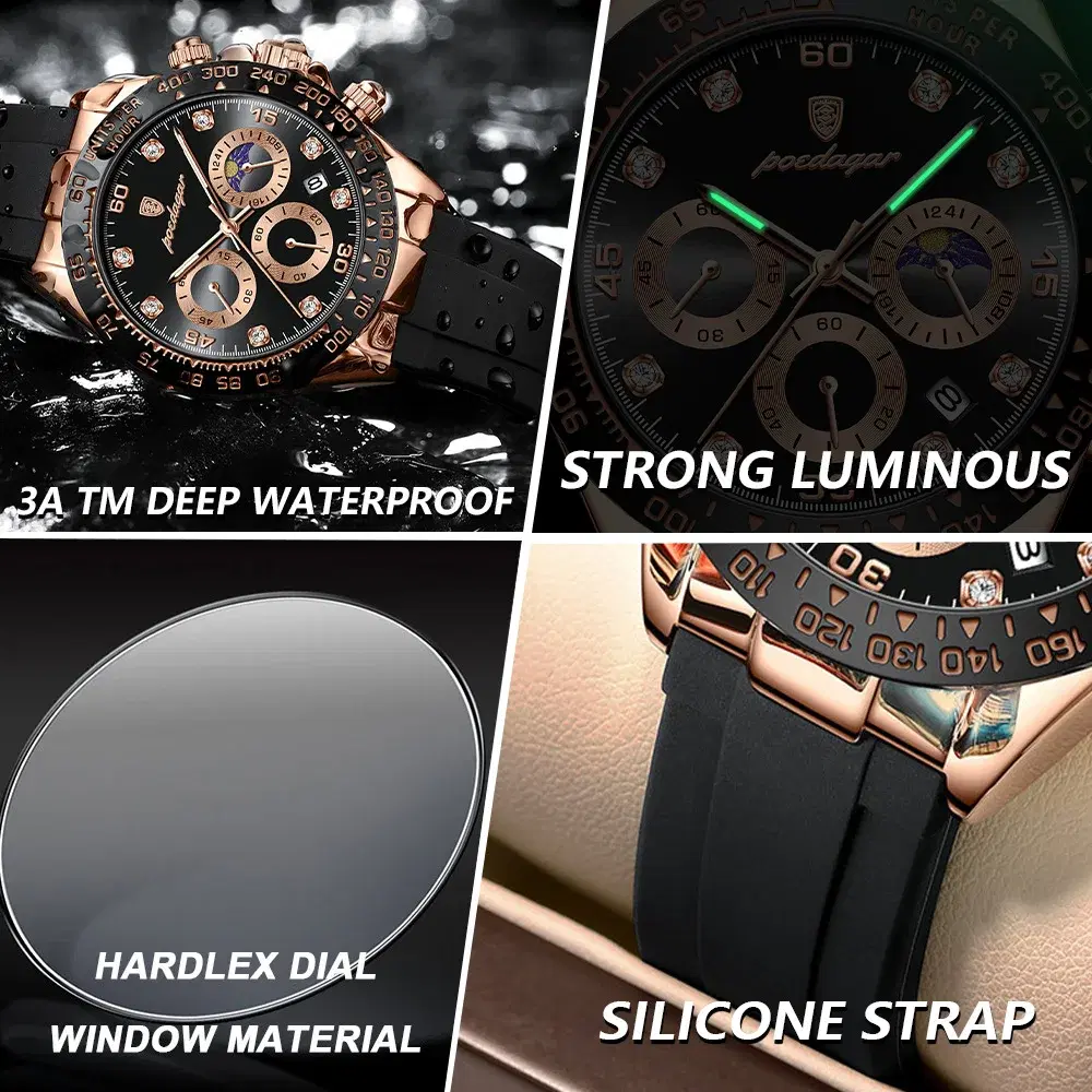 Chronograph Men's Wristwatch Date — view 4