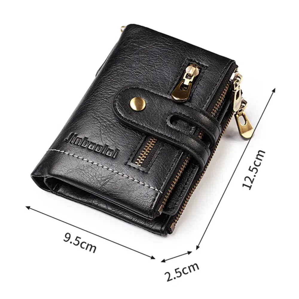 Men's PU Leather Wallet With Chain