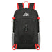 Portable Foldable Backpack for Outdoor Hiking - Black