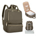 Backpack Large Capacity Laptop Backpack with Pocket - Brown