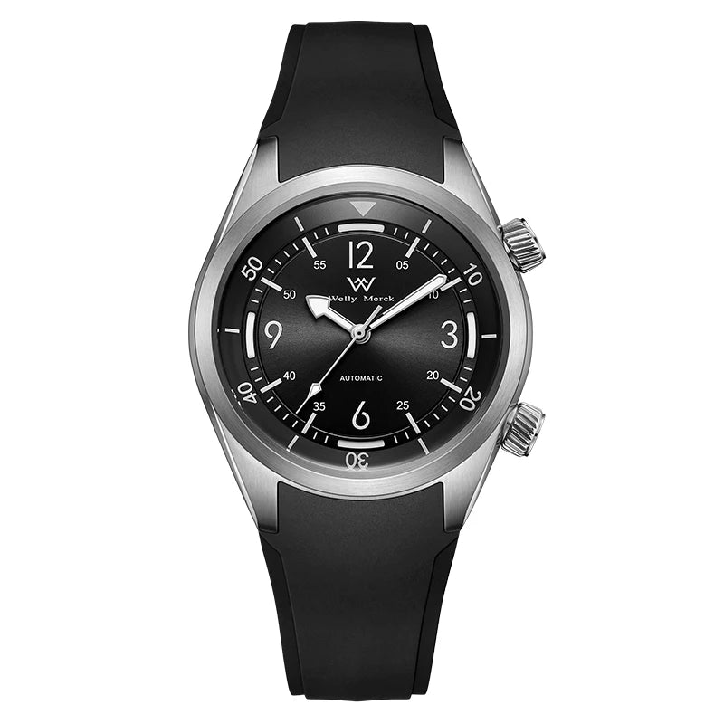 Automatic Mechanical Wristwatch Water Resistant - Black Band