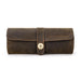 Watch Roll Box Leather Detachable Travel Case - Coffee