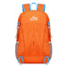 Portable Foldable Backpack for Outdoor Hiking - Orange