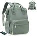 Laptop Backpack With USB Port Water Resistant - Green