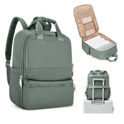 Backpack Large Capacity Laptop Backpack with Pocket - Green