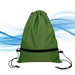 Foldable Drawstring Backpack Lightweight Compact - Green