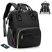 Laptop Backpack With USB Port Water Resistant - Black