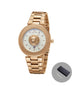 Watch with Complete Calendar Lion Dial - Rose Gold White