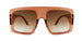 Oversized Sunglasses with Gradient Lenses UV400 - Full Black V2