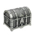 Vintage Metal Treasure Chest Jewelry Box Lock - Pewter