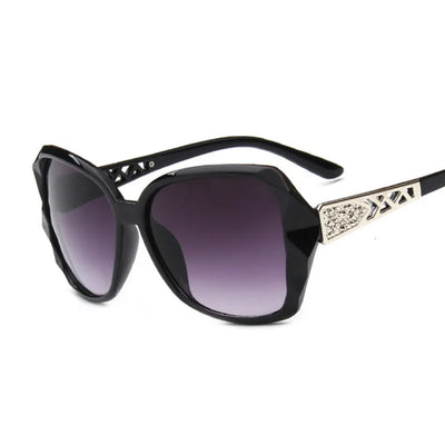Square Sunglasses with Mirror Lenses Crystal Temple