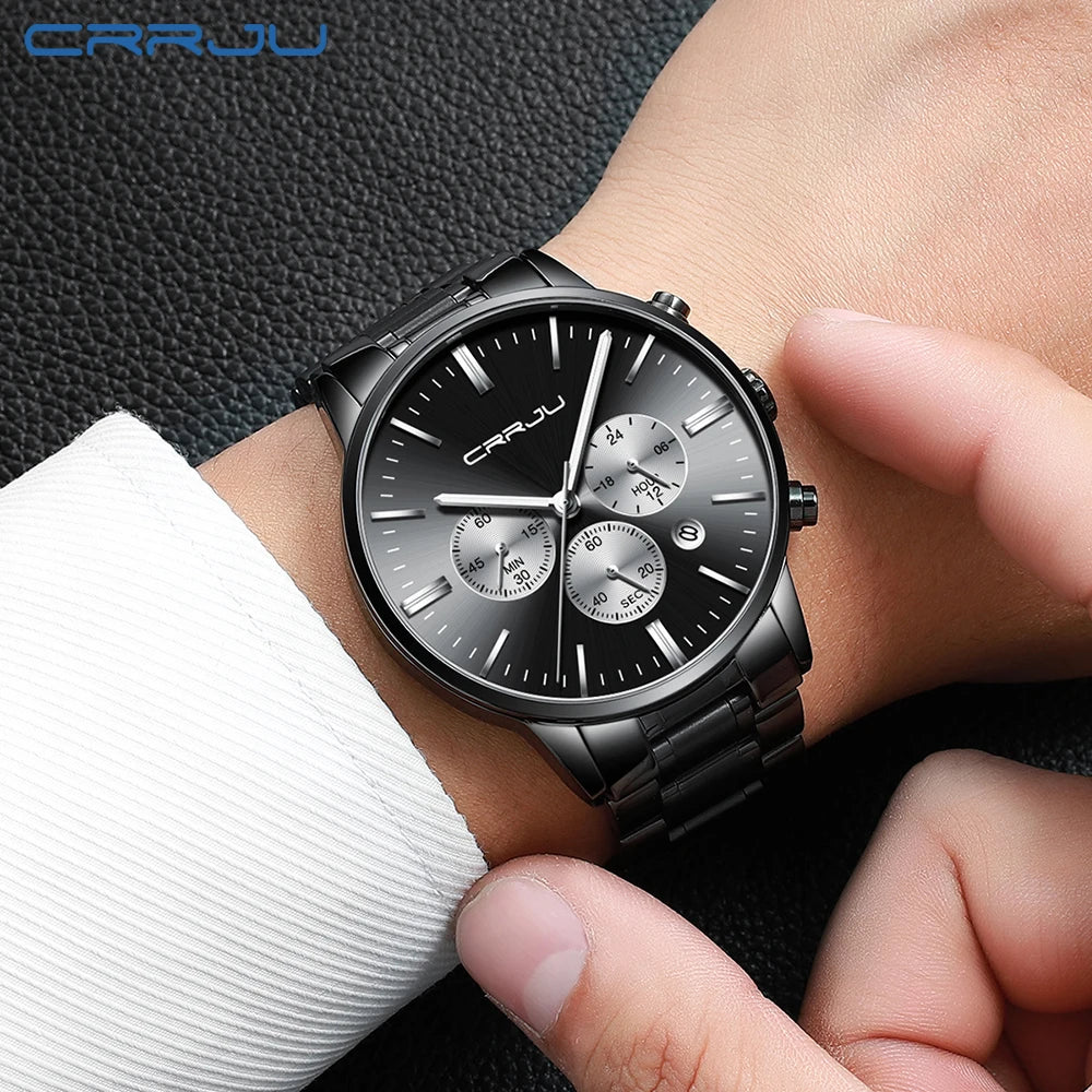 Contemporary Chronograph Timepiece With Three Subdials
