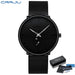 Slim Mesh Dial Wristwatch With Subdial Accent Premium - Black Silver