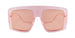Oversized Sunglasses with Gradient Lenses UV400 - Full Black V6